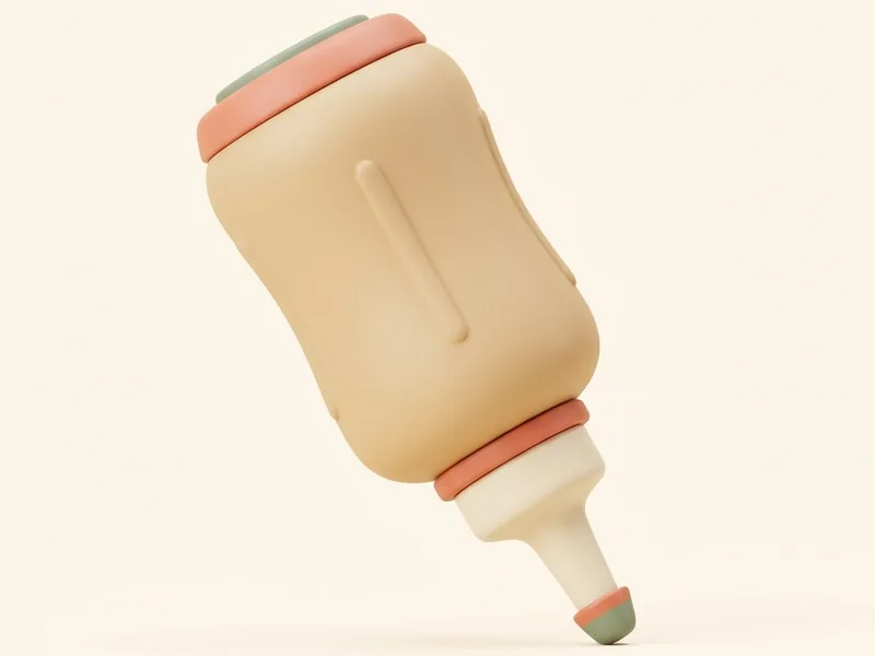 Upside-Down Peri Bottle — An angled squeeze bottle for postpartum cleaning
