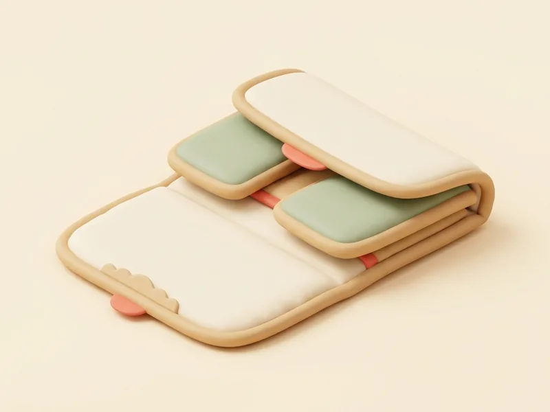 Foldable Changing Mat — A folding mat for your diaper bag